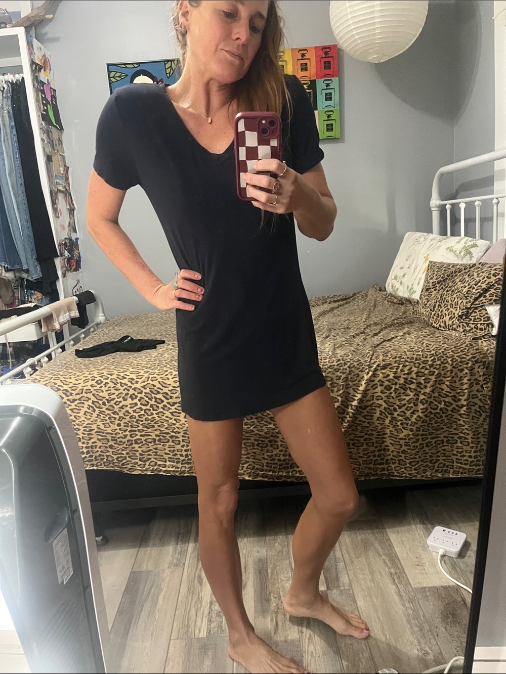 Women's Short Sleeve V-Neck Tee or Dress.